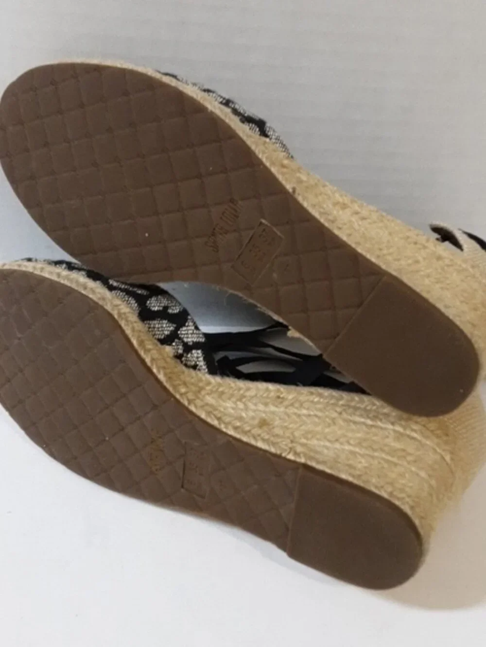 Santa Lolla women espadrille 6 animals printed metallic black boho vacation Y2K
